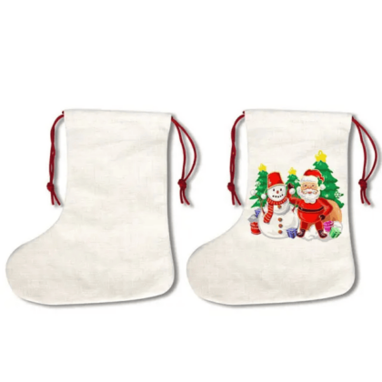 100 Pcs Christmas Sock Bag Stocking Sublimation_yy (3)
