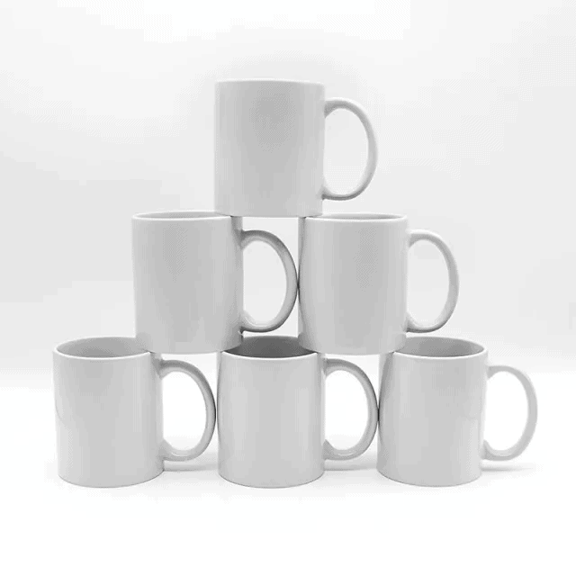 11oz Ceramic Coffee Mugs Sublimation Blank Cup