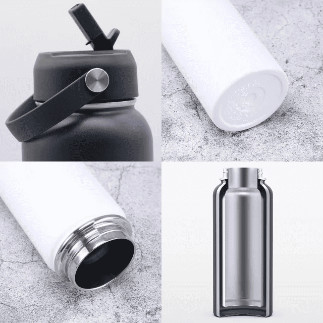 Sublimation Blank Water Bottle with Straw Lid