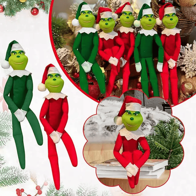 200 Pcs Christmas Grinch Doll Elf Pendant Christmas (3)