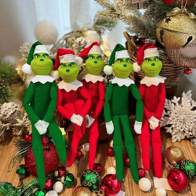 200 Pcs Christmas Grinch Doll Elf Pendant Christmas (4)