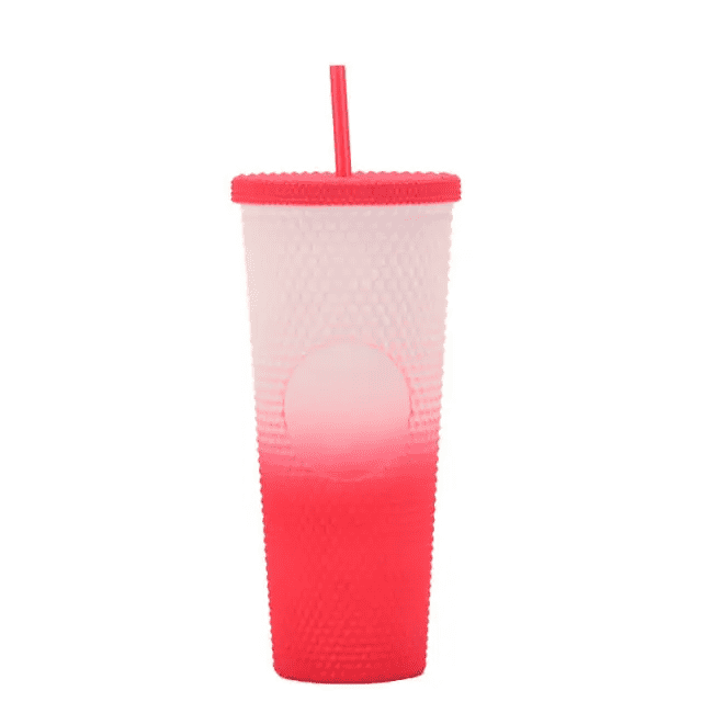 24oz Gradient Durian Grid Cup Pineapple Cup Plastic (5)