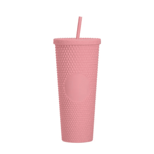 2023 New  Hot Small MOQ DIY Available 24oz Venti Double Wall Coffee  Matte Plastic Bulk Studded Tumbler Grid Pineapple Cup - China Pineapple Cup  and Tumbler Cup price