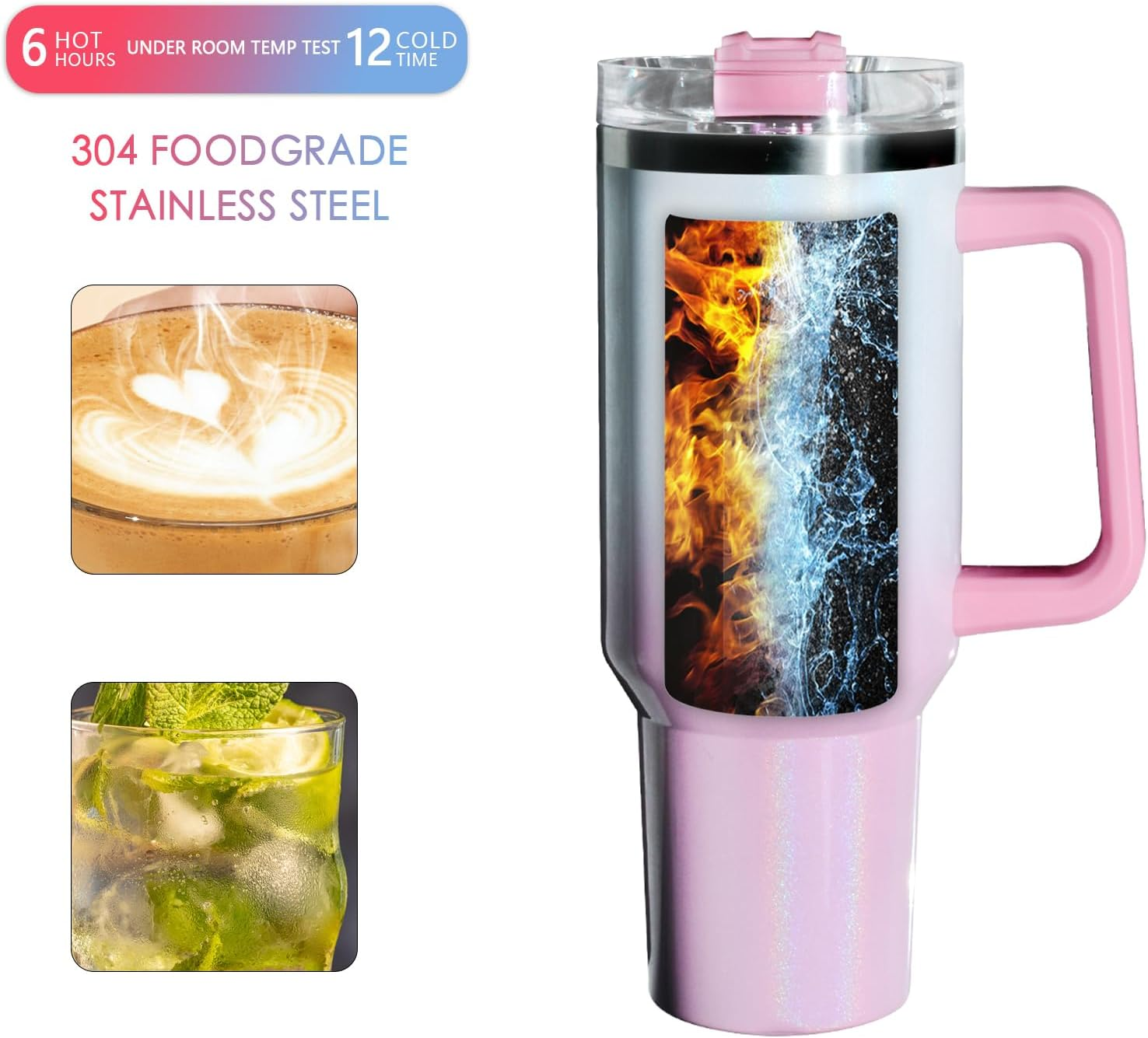 LOGo 40oz Sublimation Glitter 30 Oz Sublimation Tumblers With Handle  Stainless Steel Vacuum Insulated Coffee Mugs With Double Wall Cups From  Wingarden, $11.5