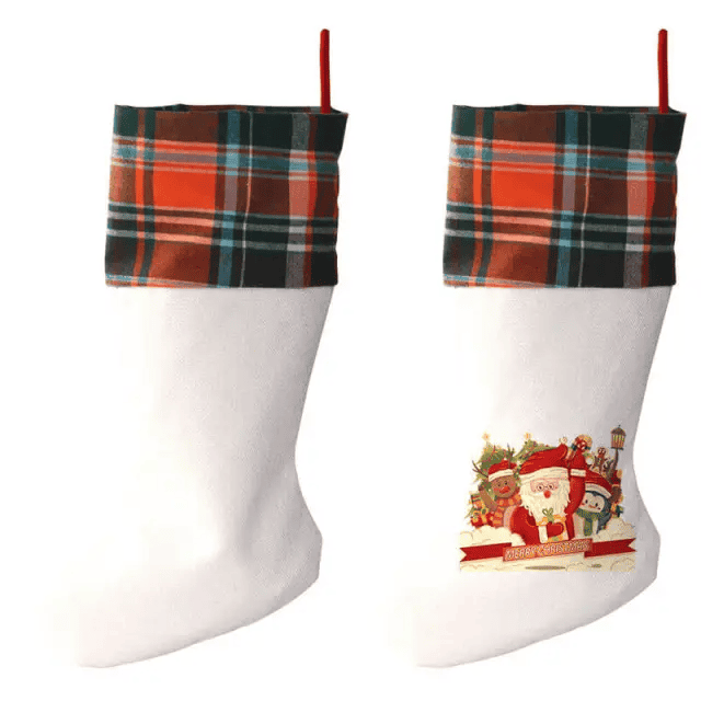 80 Pcs Sublimation Blanks Christmas Sock Bag Stocki (1)