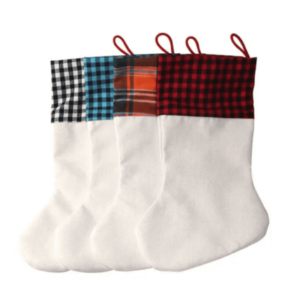 80 Pcs Sublimation Blanks Christmas Sock Bag Stocki