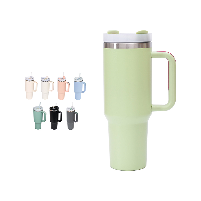 40oz Travel Coffee Mugs with Handle Stainless Steel Insulated Double Wall Tumblers Version 2.0