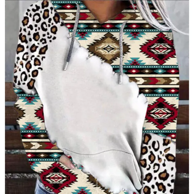 Style D Sublimation Blank Hoodies Tie Dye Pullover_6