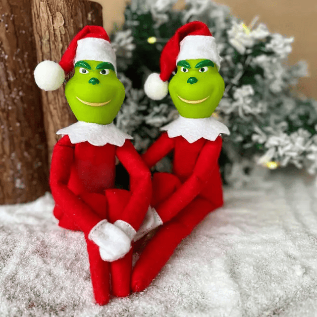 200 Pcs Christmas Grinch Doll Elf Pendant Christmas1