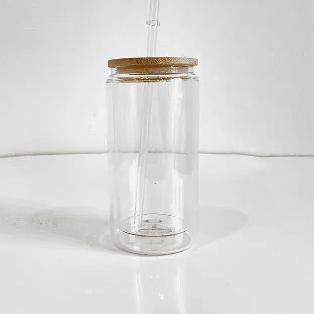 12oz Double Wall Glass Tumbler Pre-Drilled6