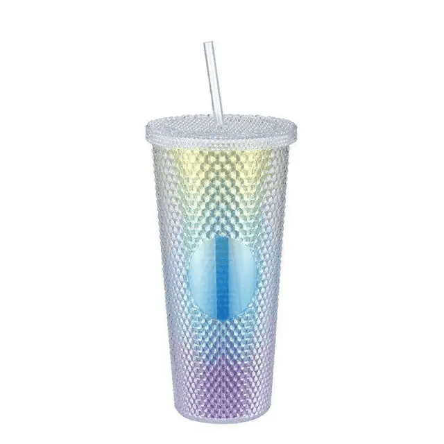 24oz Diamond Durian Cup Plastic Studded Cup Double_10