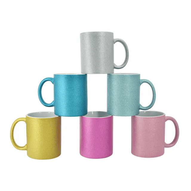 Two Tone Sublimation Glitter Mug/sublimation Mugs/ 11oz Mugs/ Sublimation  Cups/glitter Sublimation Blank Cups/glitter Mug/ 