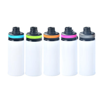 600ml Sublimation Blanks Alu Water Bottle with Colorful Cap