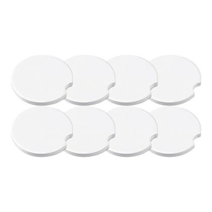 Sublimation Blanks 2.6 Inch Ceramic Cup Coasters with A Finger Notch for Easy Removal