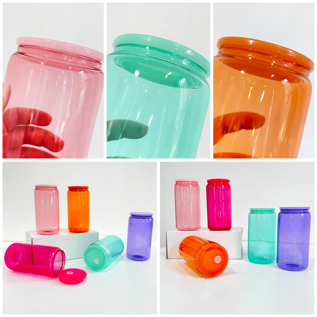  VEVELU 30 Pack Sublimation Glass Cups with Lids and