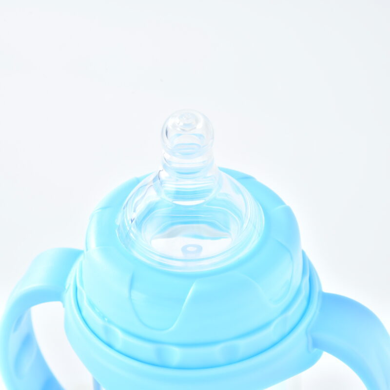 8oz Sublimation Baby Feeding Glass Sippy Cup with Handle
