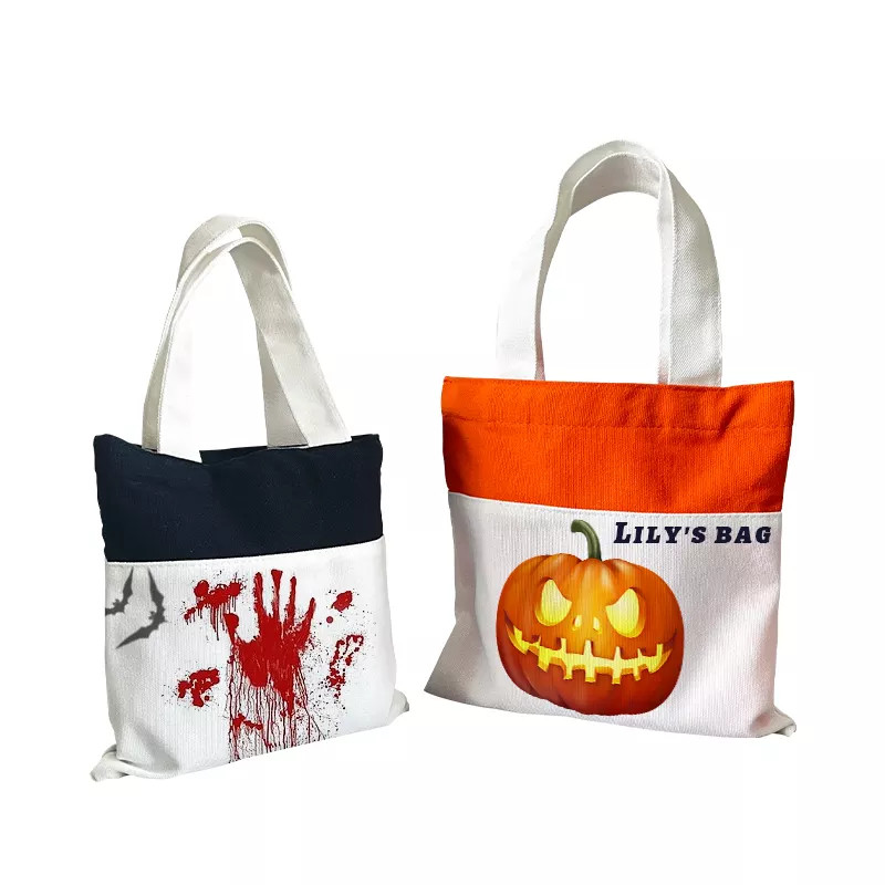 Pumpkin Sublimation Candy Bag for Halloween