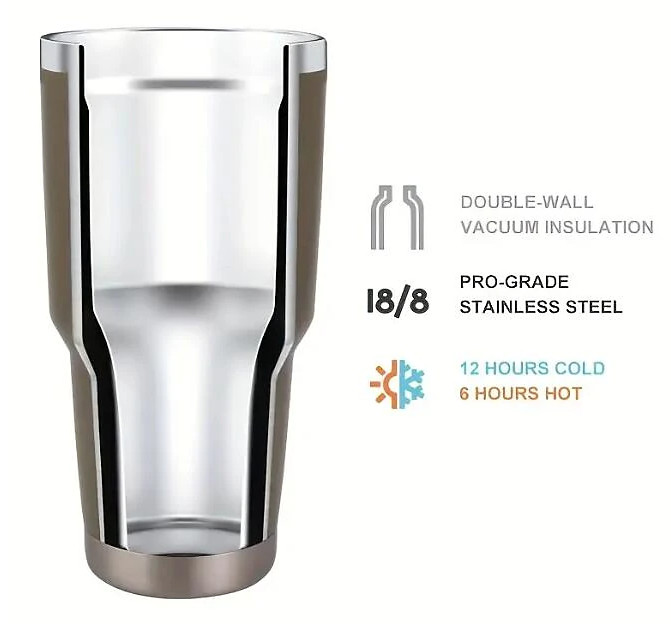 Paw Print 40oz Stainless Steel Tumbler with Handle