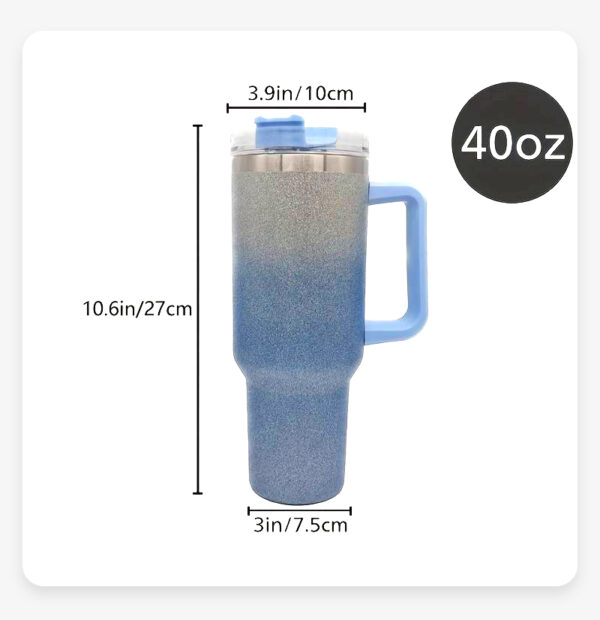 Custom Promotional 5-Pack 40oz Gradient Sublimation Tumbler with