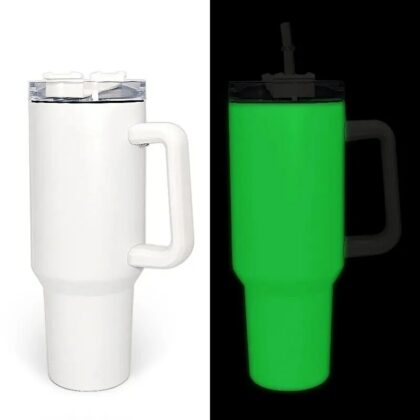 40oz Glow in the Dark Sublimation Tumblers with Handle Double Wall