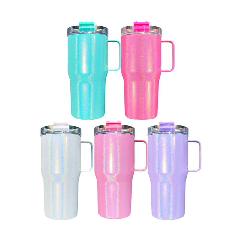 Stainless Steel 20oz Shimmer Sublimation Tumblers with Handle
