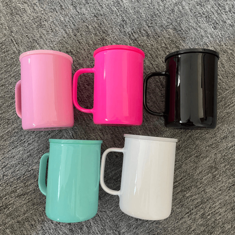 17oz Macaron Color Mug with Plastic PP Lid